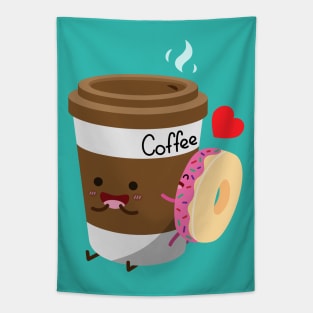 Coffee and Donut Tapestry