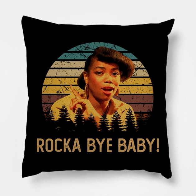 Classic Rocka Bye Baby Pillow by Black Demon Bear