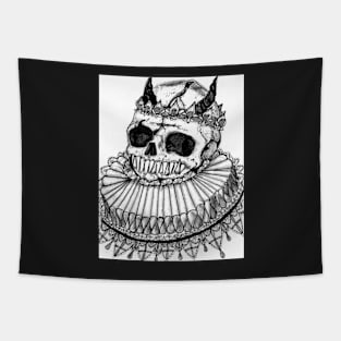 demon fetus skull Tapestry