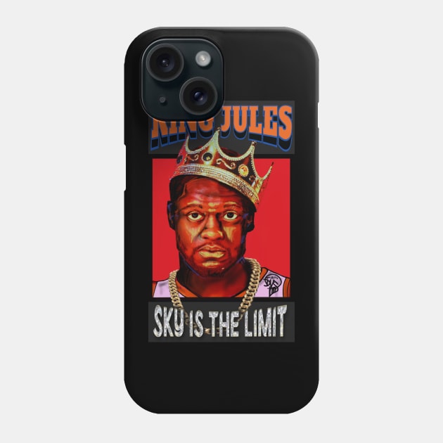 King Jules Julius Randle rap tee biggie Phone Case by DVS3D