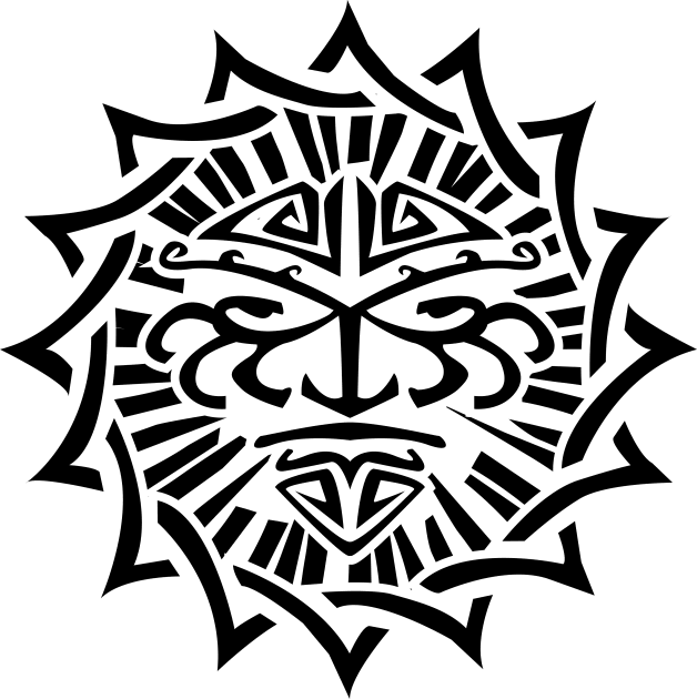 Apollo, Tribal Knotwork Sun Kids T-Shirt by Markaneu