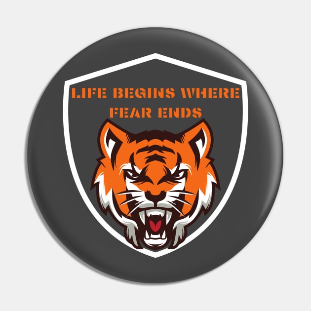 LIFE BEGINS WHERE FEAR ENDS Pin by MEN SWAGS