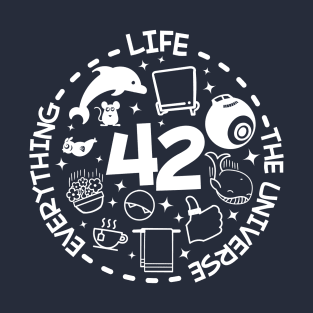 42: Life the Universe and Everything T-Shirt