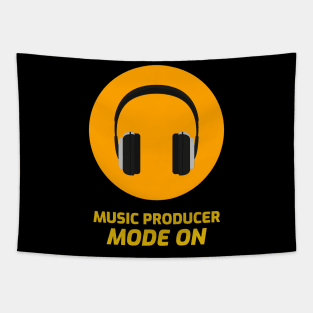 Music Producer Mode On Headphones Tapestry