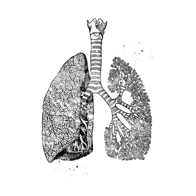 Lungs Art by erzebeth