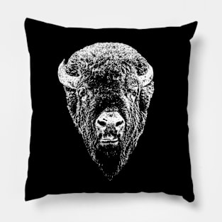 Bison head Pillow