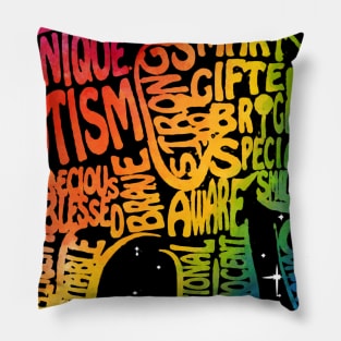 Unique Elephant Cute Autism Awareness Gift Pillow