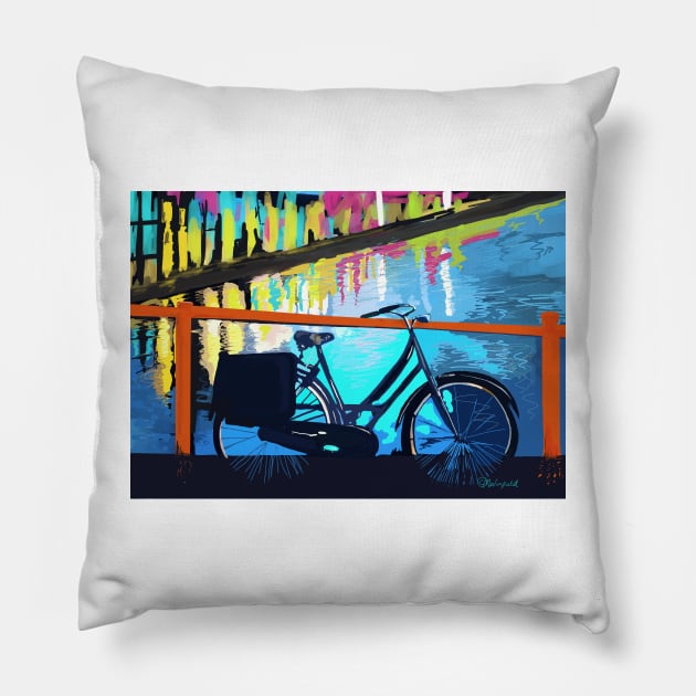 Where did I leave my bike? Pillow by Stufnthat