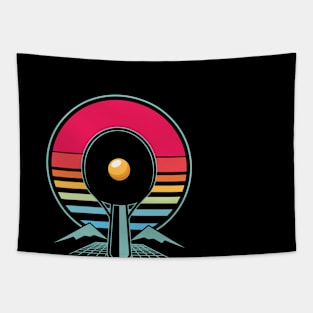 Table Tennis Heartbeat Ping Pong Tapestry