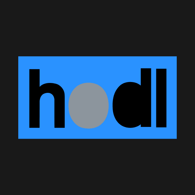 "Blue hodl" by CryptoDeity