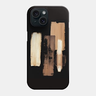 Brown black abstract Phone Case