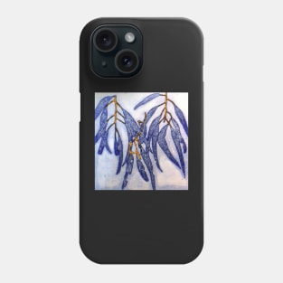 Blue Gums 8 - Monoprint Phone Case