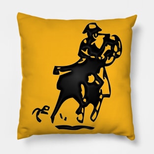 Western Era - Cowboy on Horseback 5 Pillow