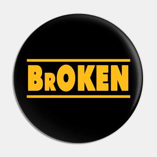 Dewalt Broken Parody Pin