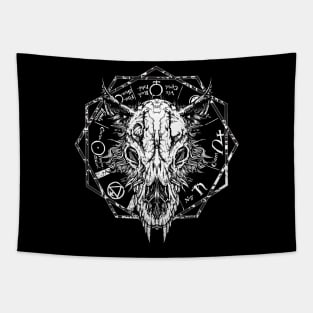Wolf Totem Shaman Magic Scull Tapestry