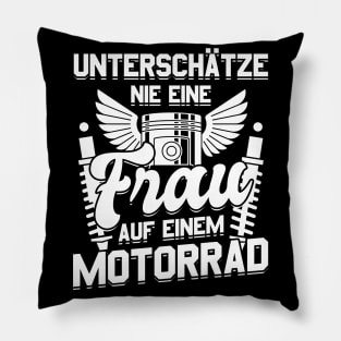 Motorbike Motorcycle Women Enduro Motocross Biker Pillow