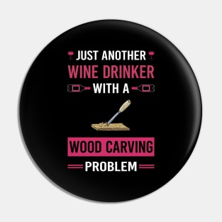 Wine Drinker Wood Carving Woodcarving Woodcarver Pin