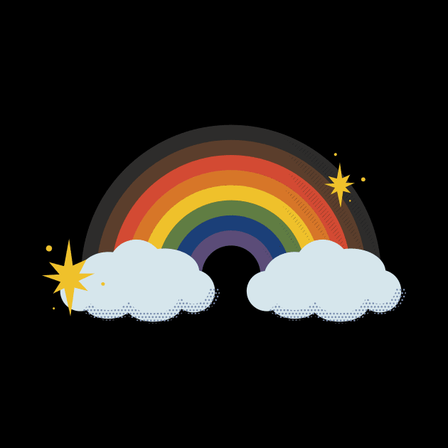 Gay Pride Retro Rainbow by lavenderhearts