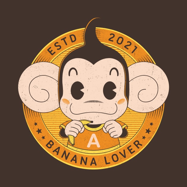 Monkey Banana Lover by Alundrart