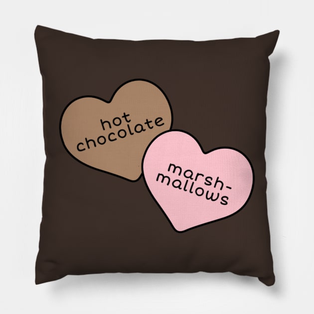 Hot Chocolate and Marshmallows Pillow by radiogalaxy