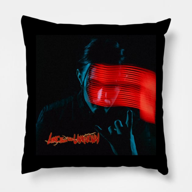 live from the unknown red neon light Pillow by contribute