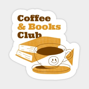 Coffee and Books Club Magnet