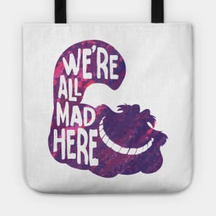 alice we mad here Tote