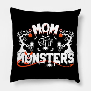 Mom of Monsters-Halloweenshirt Pillow