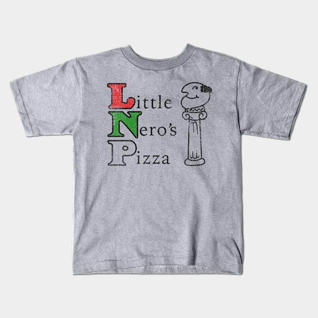 Pizza Logo Tee Little Boys 4-7 - White