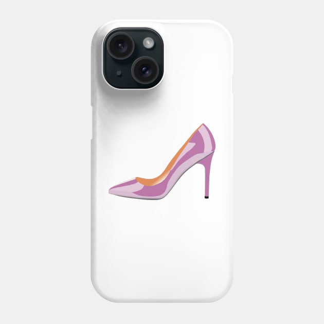 High Heeled Shoe in Bodacious Pink Phone Case by DavidASmith