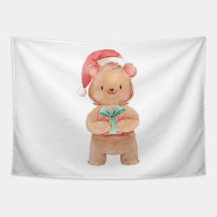 Holiday Bear Tapestry