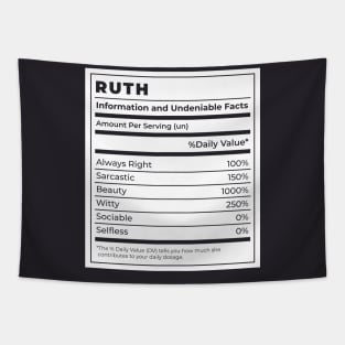 Funny Food Label Female Ingredients RUTH Tapestry