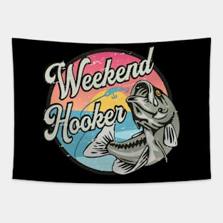 Weekend Hooker Alabama Fishing Tapestry