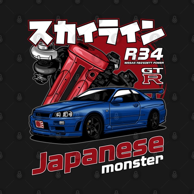 Skyline GTR R34 by idrdesign