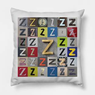 Nick's Type Art: Z Pillow