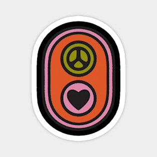 Peace and Love Magnet