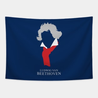 Ludwig van Beethoven - Minimalist Portrait Tapestry