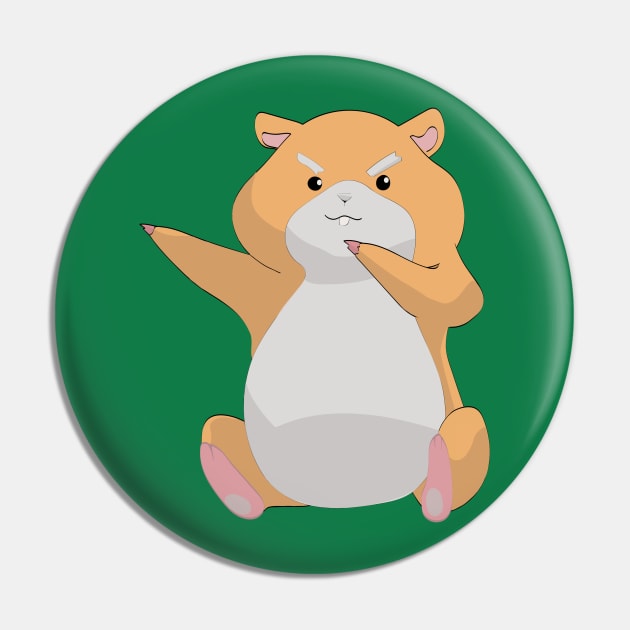 dabbing hamster Pin by DeadRoy