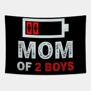 Mom Of 2 Boys Tapestry