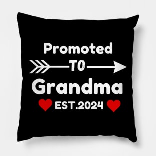 Promoted to grandma est. 2024 Pillow