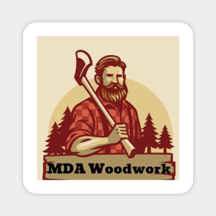 MDA Woodwork Lumberjack Magnet