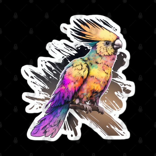 Vibrant Colorful Parrot - Cute Birb by Allifreyr@gmail.com