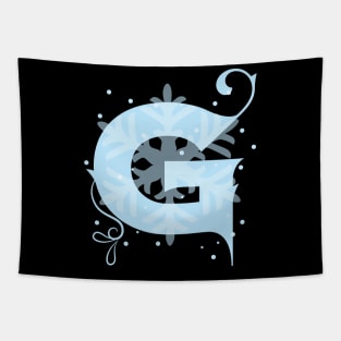 Winter Letter G Tapestry