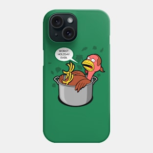 Funny Thanksgiving Turkey Cartoon Phone Case