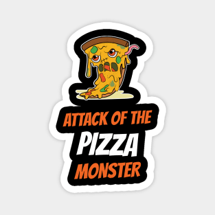 Halloween Cute Pizza Monster Magnet