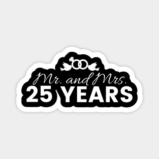 25th Wedding Anniversary Couples Gift Magnet