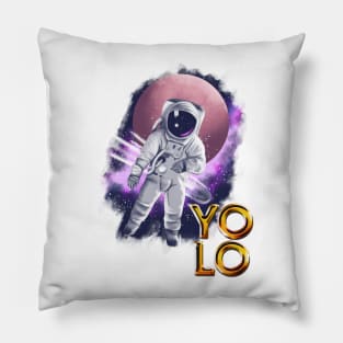 Astronaut Yolo Pillow