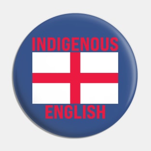 Indigenous English Pin