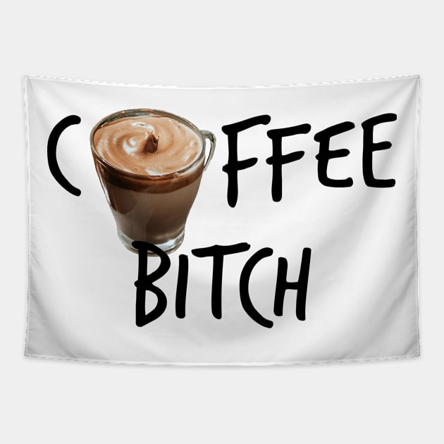 Coffee Bitch City Tapestry by Velika 