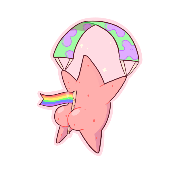 patrick star butt pride by toothy.crow